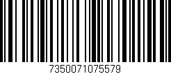 Código de barras (EAN, GTIN, SKU, ISBN): '7350071075579'
