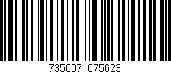 Código de barras (EAN, GTIN, SKU, ISBN): '7350071075623'