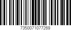 Código de barras (EAN, GTIN, SKU, ISBN): '7350071077269'