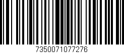 Código de barras (EAN, GTIN, SKU, ISBN): '7350071077276'