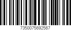 Código de barras (EAN, GTIN, SKU, ISBN): '7350075692567'