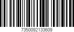 Código de barras (EAN, GTIN, SKU, ISBN): '7350092133609'