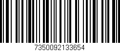 Código de barras (EAN, GTIN, SKU, ISBN): '7350092133654'