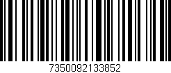 Código de barras (EAN, GTIN, SKU, ISBN): '7350092133852'