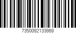 Código de barras (EAN, GTIN, SKU, ISBN): '7350092133869'