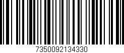 Código de barras (EAN, GTIN, SKU, ISBN): '7350092134330'
