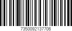 Código de barras (EAN, GTIN, SKU, ISBN): '7350092137706'