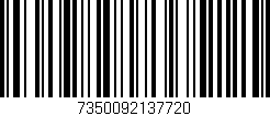 Código de barras (EAN, GTIN, SKU, ISBN): '7350092137720'