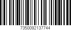 Código de barras (EAN, GTIN, SKU, ISBN): '7350092137744'