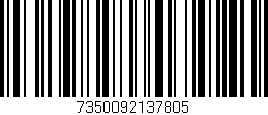 Código de barras (EAN, GTIN, SKU, ISBN): '7350092137805'