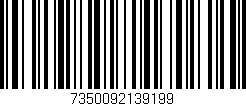 Código de barras (EAN, GTIN, SKU, ISBN): '7350092139199'