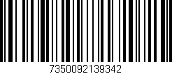 Código de barras (EAN, GTIN, SKU, ISBN): '7350092139342'