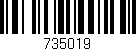 Código de barras (EAN, GTIN, SKU, ISBN): '735019'