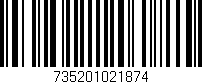 Código de barras (EAN, GTIN, SKU, ISBN): '735201021874'