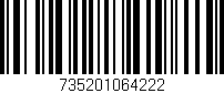 Código de barras (EAN, GTIN, SKU, ISBN): '735201064222'