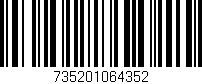 Código de barras (EAN, GTIN, SKU, ISBN): '735201064352'