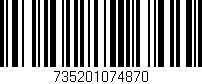 Código de barras (EAN, GTIN, SKU, ISBN): '735201074870'