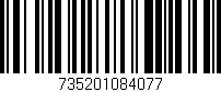 Código de barras (EAN, GTIN, SKU, ISBN): '735201084077'