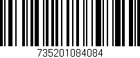 Código de barras (EAN, GTIN, SKU, ISBN): '735201084084'