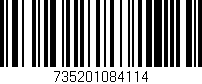 Código de barras (EAN, GTIN, SKU, ISBN): '735201084114'