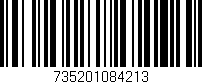 Código de barras (EAN, GTIN, SKU, ISBN): '735201084213'