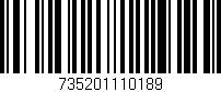 Código de barras (EAN, GTIN, SKU, ISBN): '735201110189'