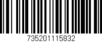 Código de barras (EAN, GTIN, SKU, ISBN): '735201115832'