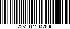 Código de barras (EAN, GTIN, SKU, ISBN): '73520112047800'