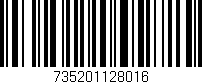 Código de barras (EAN, GTIN, SKU, ISBN): '735201128016'