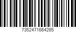 Código de barras (EAN, GTIN, SKU, ISBN): '7352471664285'