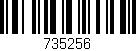 Código de barras (EAN, GTIN, SKU, ISBN): '735256'