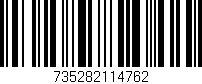 Código de barras (EAN, GTIN, SKU, ISBN): '735282114762'