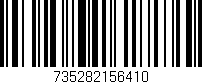 Código de barras (EAN, GTIN, SKU, ISBN): '735282156410'