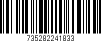 Código de barras (EAN, GTIN, SKU, ISBN): '735282241833'