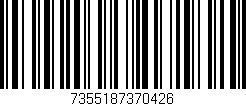 Código de barras (EAN, GTIN, SKU, ISBN): '7355187370426'
