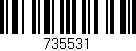 Código de barras (EAN, GTIN, SKU, ISBN): '735531'
