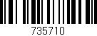 Código de barras (EAN, GTIN, SKU, ISBN): '735710'