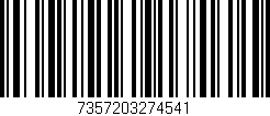Código de barras (EAN, GTIN, SKU, ISBN): '7357203274541'