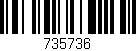 Código de barras (EAN, GTIN, SKU, ISBN): '735736'