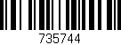 Código de barras (EAN, GTIN, SKU, ISBN): '735744'