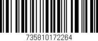 Código de barras (EAN, GTIN, SKU, ISBN): '735810172264'
