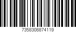 Código de barras (EAN, GTIN, SKU, ISBN): '7358306874119'