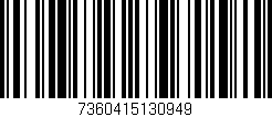 Código de barras (EAN, GTIN, SKU, ISBN): '7360415130949'