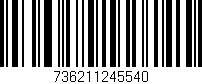 Código de barras (EAN, GTIN, SKU, ISBN): '736211245540'