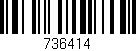 Código de barras (EAN, GTIN, SKU, ISBN): '736414'