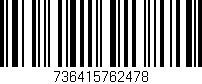 Código de barras (EAN, GTIN, SKU, ISBN): '736415762478'