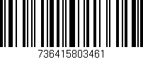 Código de barras (EAN, GTIN, SKU, ISBN): '736415803461'