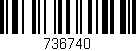 Código de barras (EAN, GTIN, SKU, ISBN): '736740'