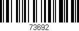 Código de barras (EAN, GTIN, SKU, ISBN): '73692'