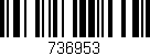 Código de barras (EAN, GTIN, SKU, ISBN): '736953'